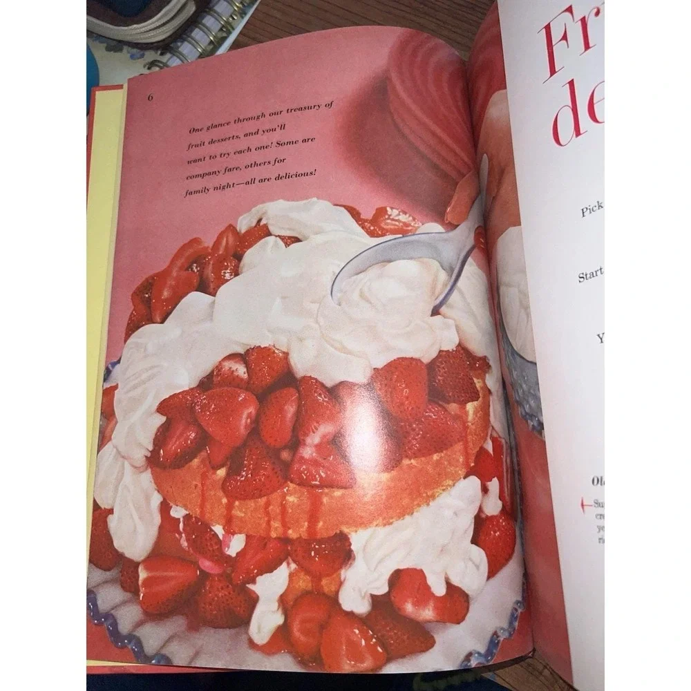 Vtg Better Homes Gardens Dessert‎ Cookbook 1960 Retro Cooking!!